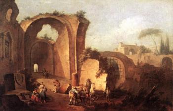 硃塞珮 蔡斯 Landscape with Ruins and Archway